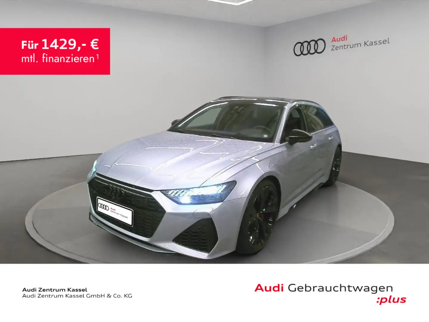 Audi RS6 4.0 TFSI qu. Laser B&O Pano HuD 360° Silber - 1