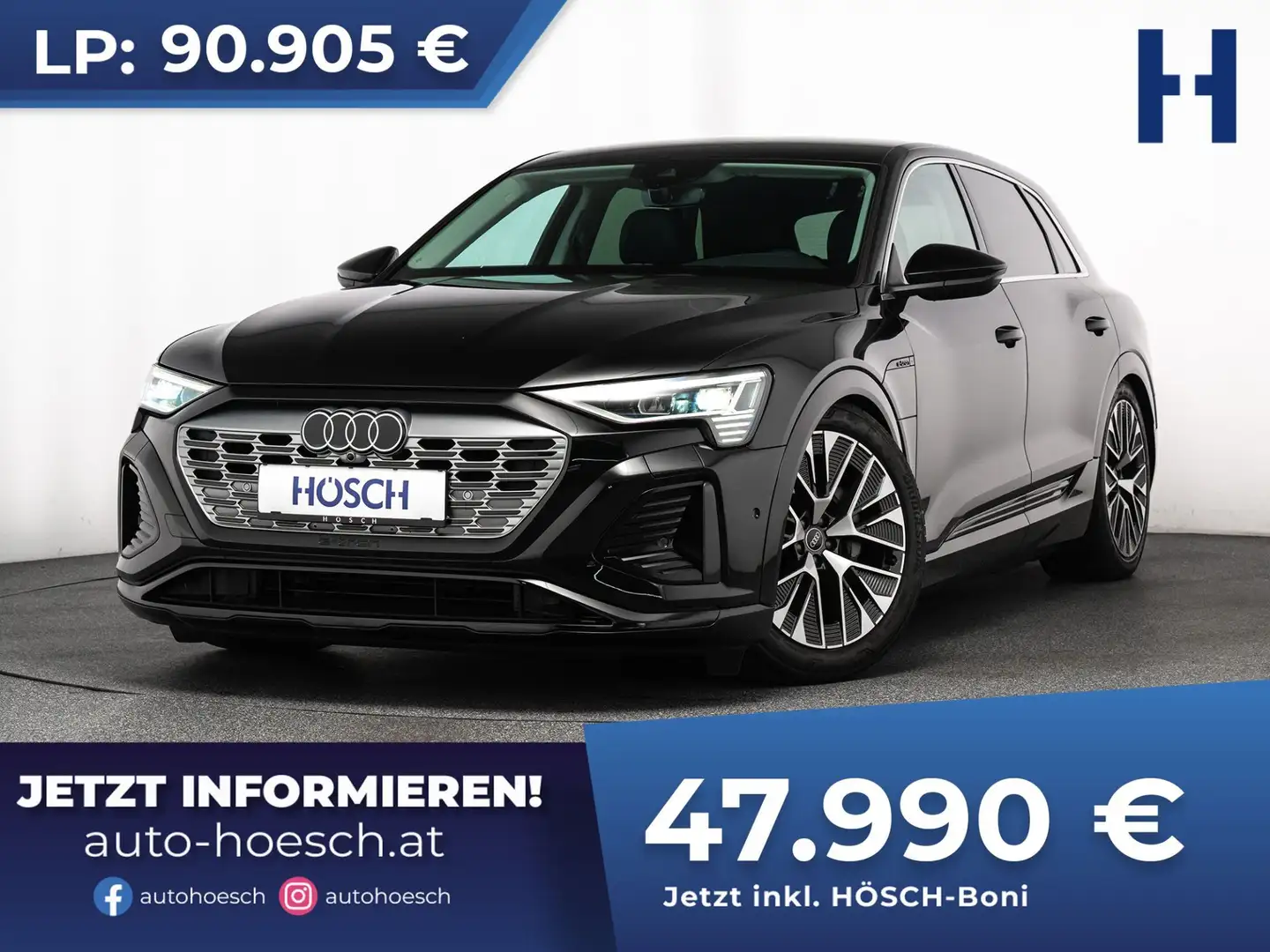 Audi Q8 e-tron 50 quattro S-LINE 21er MATRIX LEDER -47% Schwarz - 1