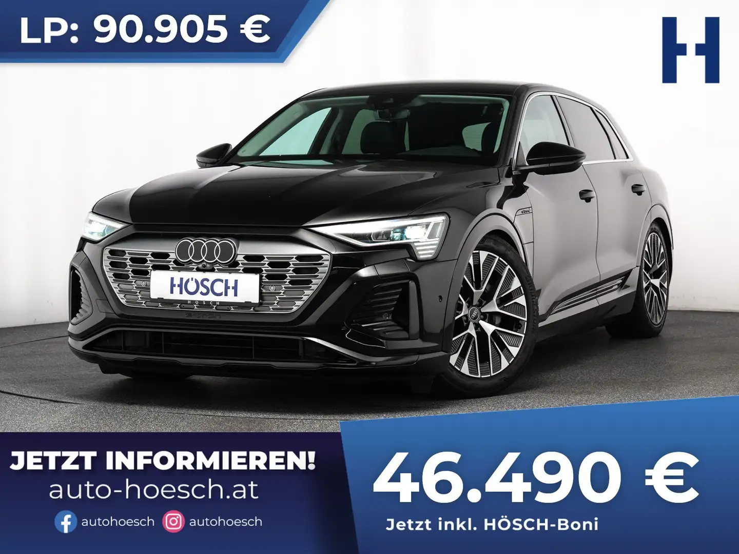 Audi Q8 e-tron 50 quattro S-LINE 21er MATRIX LEDER -49% Schwarz - 1