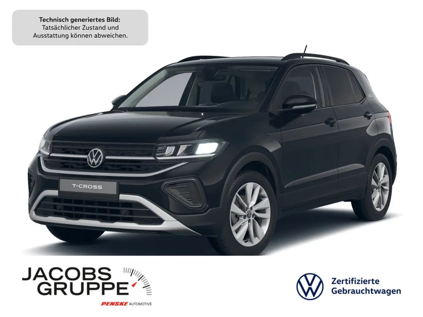 Volkswagen T-Cross 1.0 TSI Goal DSG Navi/Sitzheizung/TravelAssist/App-Connect/Ein Schwarz - 1