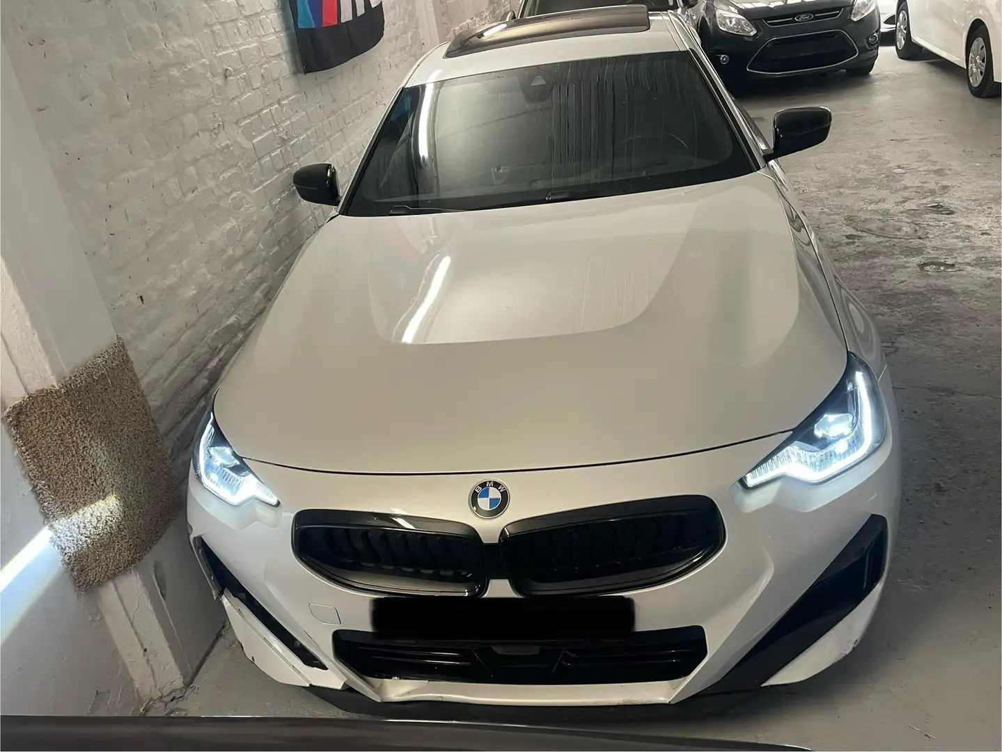 BMW 220 Coupé 220iAS / pack M / 20.000 km / leger acciden Blanc - 2