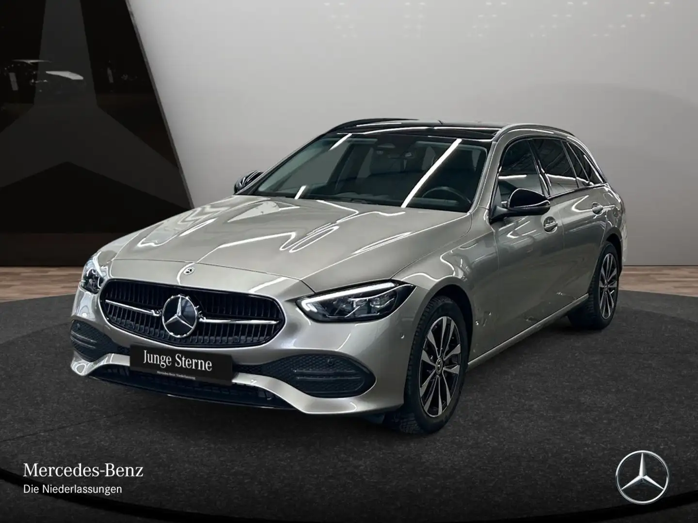 Mercedes-Benz C 300 e T AVANTG+NIGHT+PANO+LED+KAMERA+TOTW+9G Silber - 2