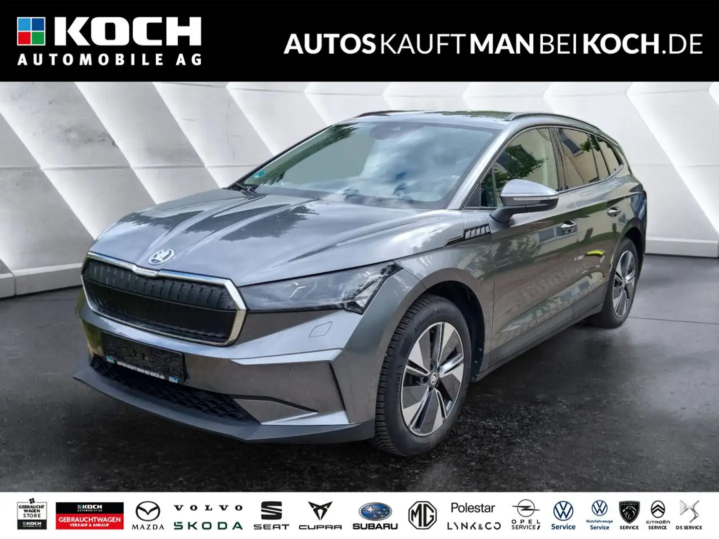 Skoda Enyaq iV 60 MATRIX AHZV NAVI KAMERA ACC FAMILY Grau - 1