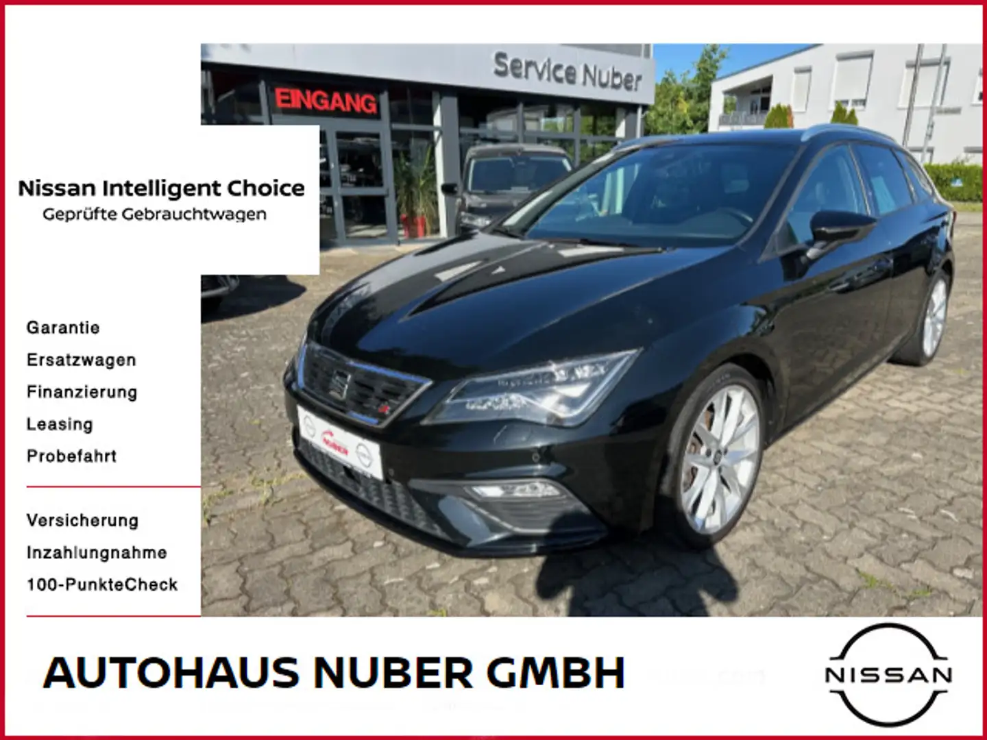 SEAT Leon 1,5TSI Sportstourer FR Automatik LED Leder Zwart - 1