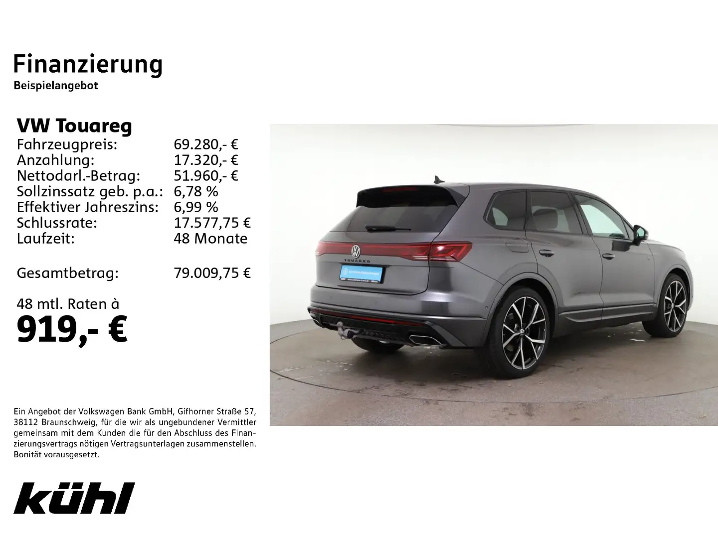 Volkswagen Touareg 3.0 TDI 4M Tip. R-Line Trailer Assist Hu Grau - 2