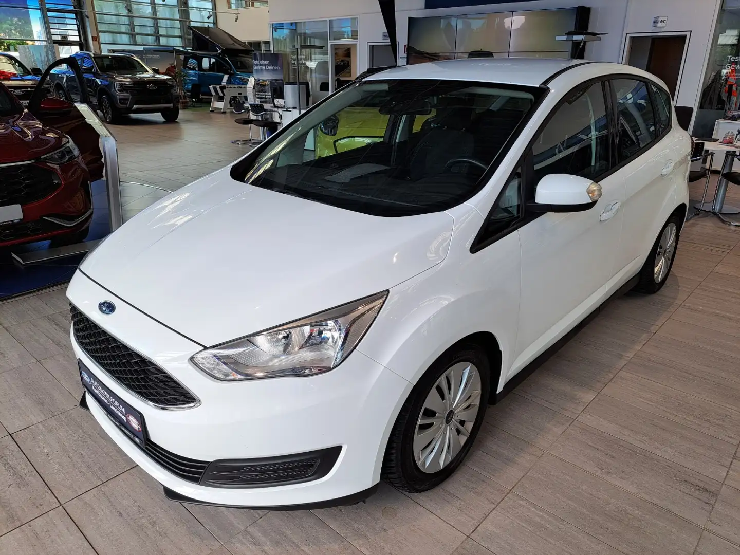 Ford C-Max 1.0 EcoBoost Trend SYNC SHZ Winterp. PDC Blanc - 2