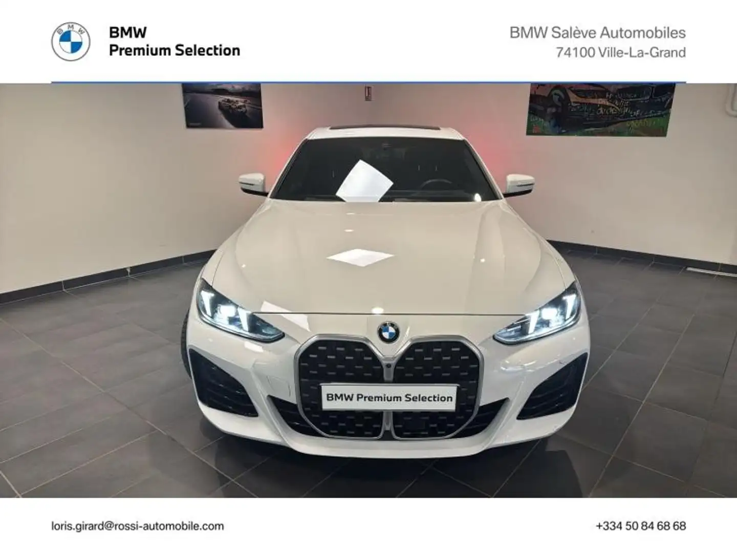 BMW 420 420dA xDrive 190ch M Sport Blanc - 2