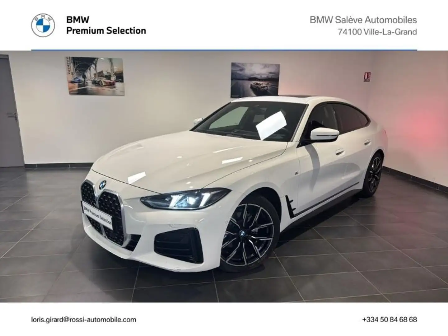 BMW 420 420dA xDrive 190ch M Sport Blanc - 1