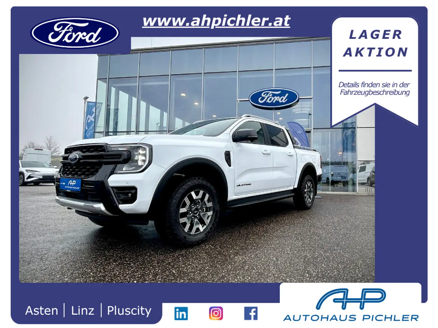 Ford Ranger Ranger Doppelkabine Wildtrak e-4WD 2.3 EcoBoost... Weiß - 1