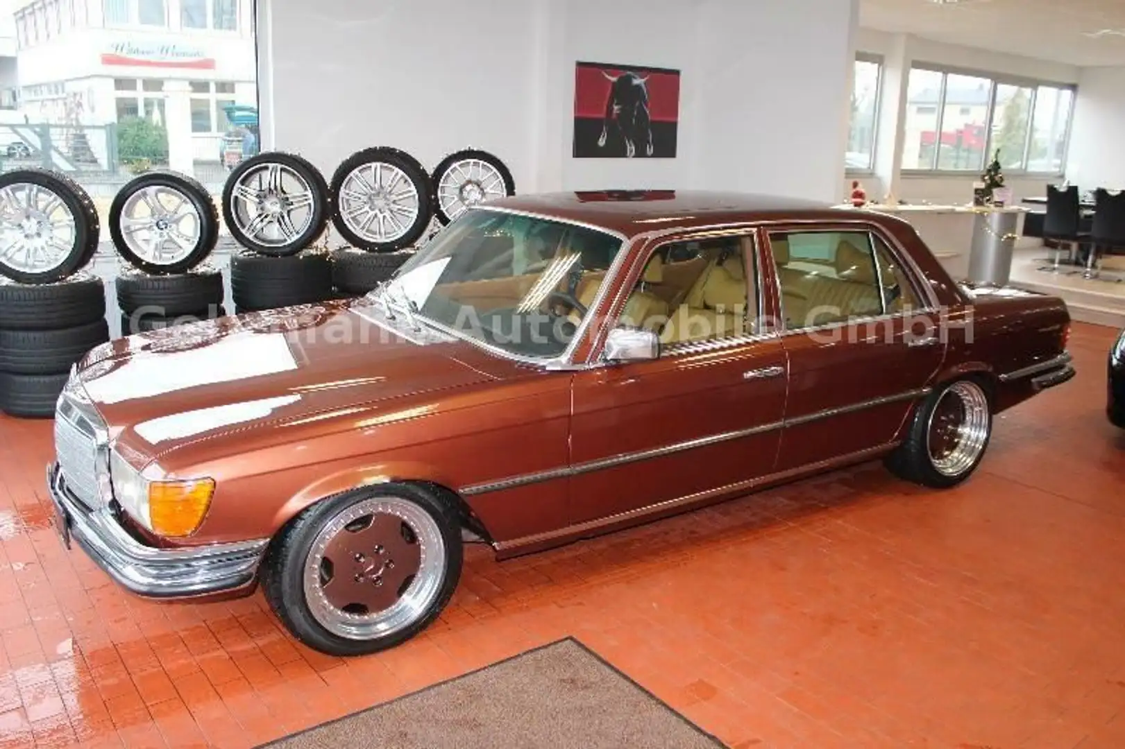 Mercedes-Benz 450 SEL Autom. Leder, Schiebedach Marrone - 1