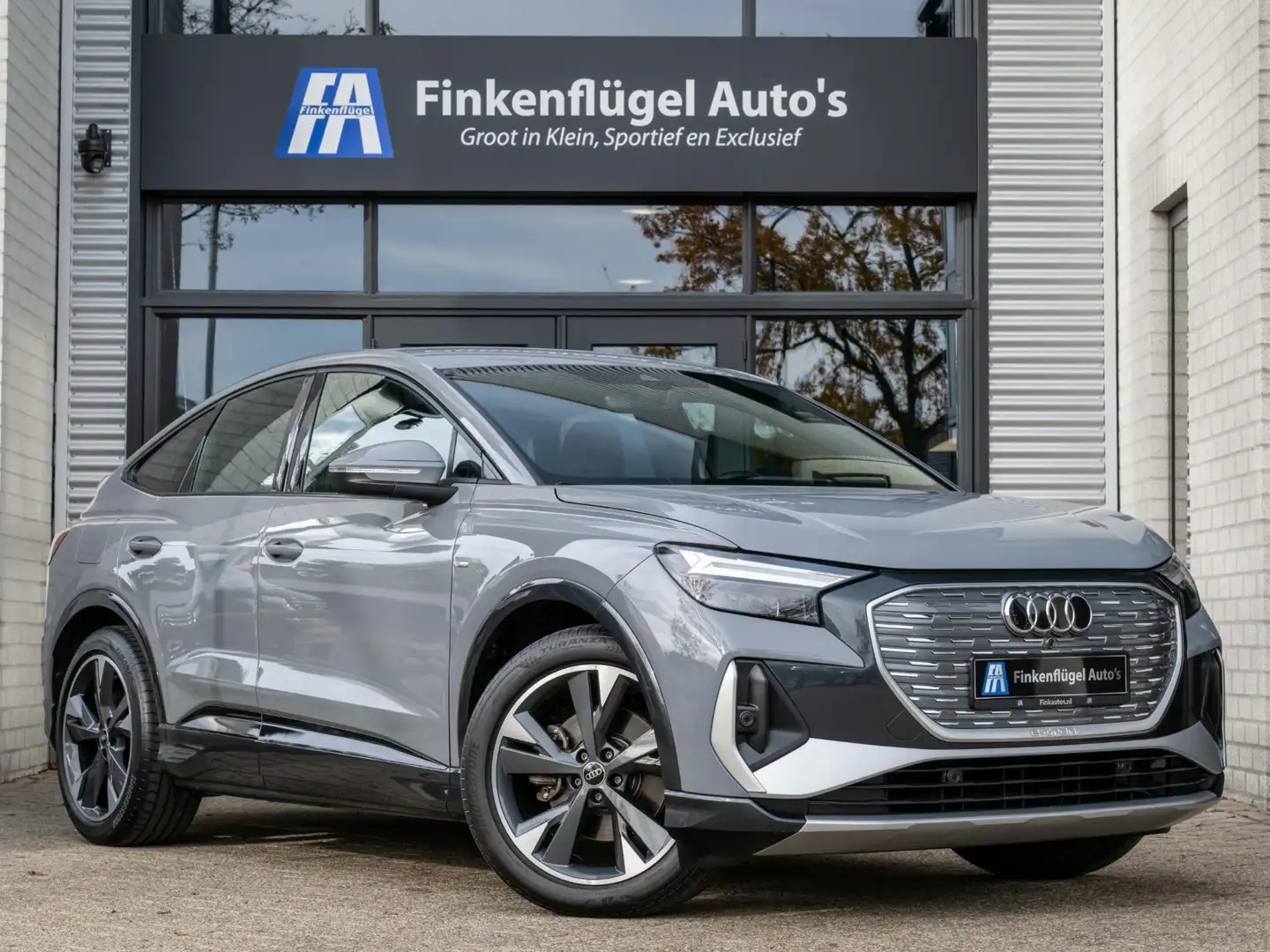 Audi Q4 e-tron Sportback 35 S-line INCL.BTW |Nardo |Apple.Carpl | Gris - 1