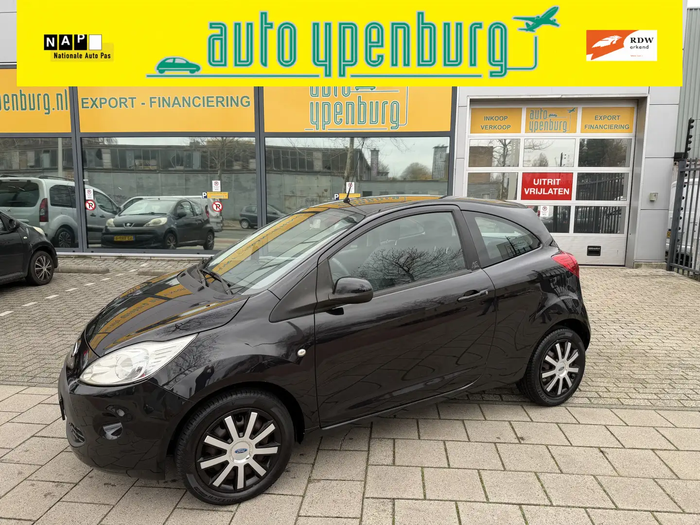 Ford Ka/Ka+ 1.2 Titanium * 85.146 Km * Airco * NIEUWSTAAT * Schwarz - 1
