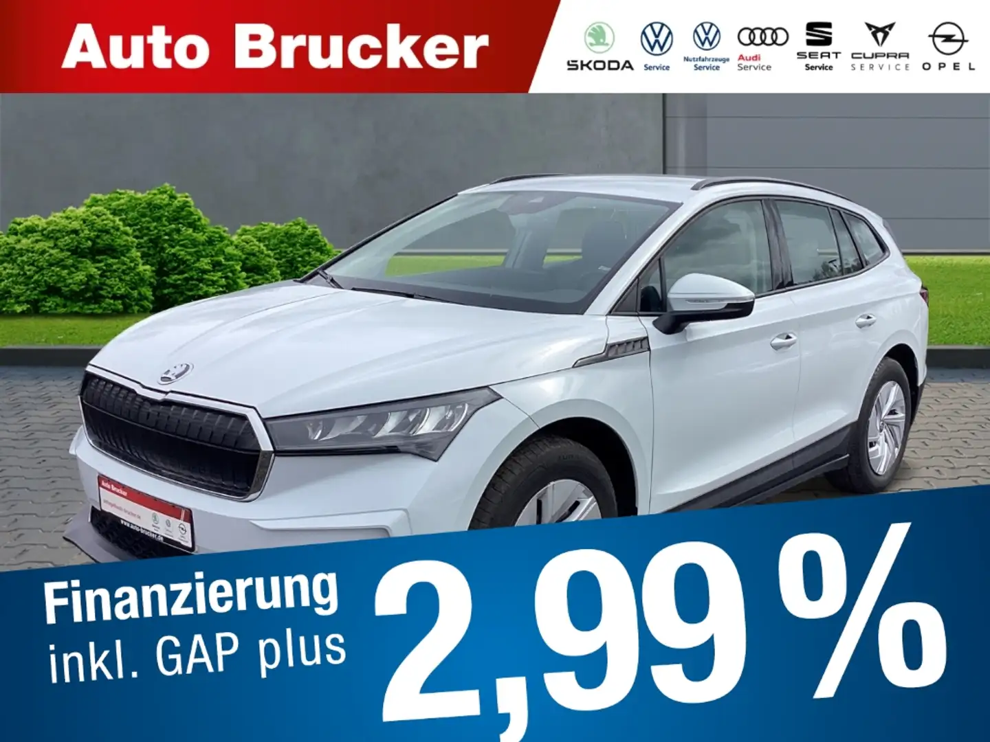 Skoda Enyaq 50 Loft+Navi+Klimaautomatik+LED+Klimaautomatik+Sit Weiß - 1