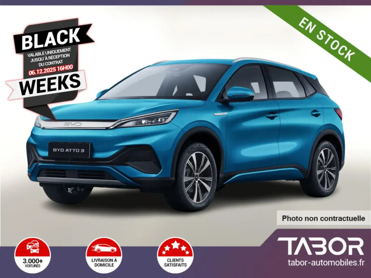 BYD Atto 3 Design Pano GPS 360cam ACC keyl Bleu - 1