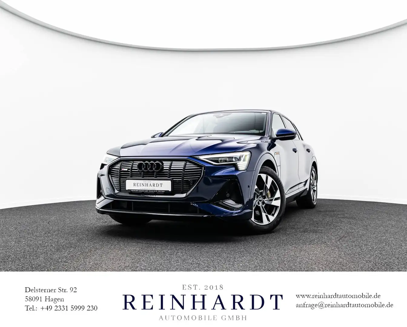 Audi e-tron 55 Q S LINE/BLACK/20Z./MATRIX/ACC/KAMERA Bleu - 1