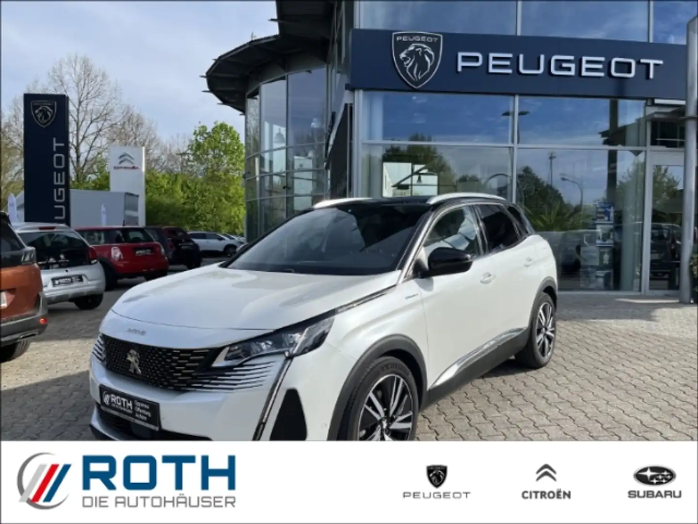Peugeot 3008 GT Pack Hybrid4 300 e-EAT8 AHK-abnehmbar Navi Digi Wit - 1