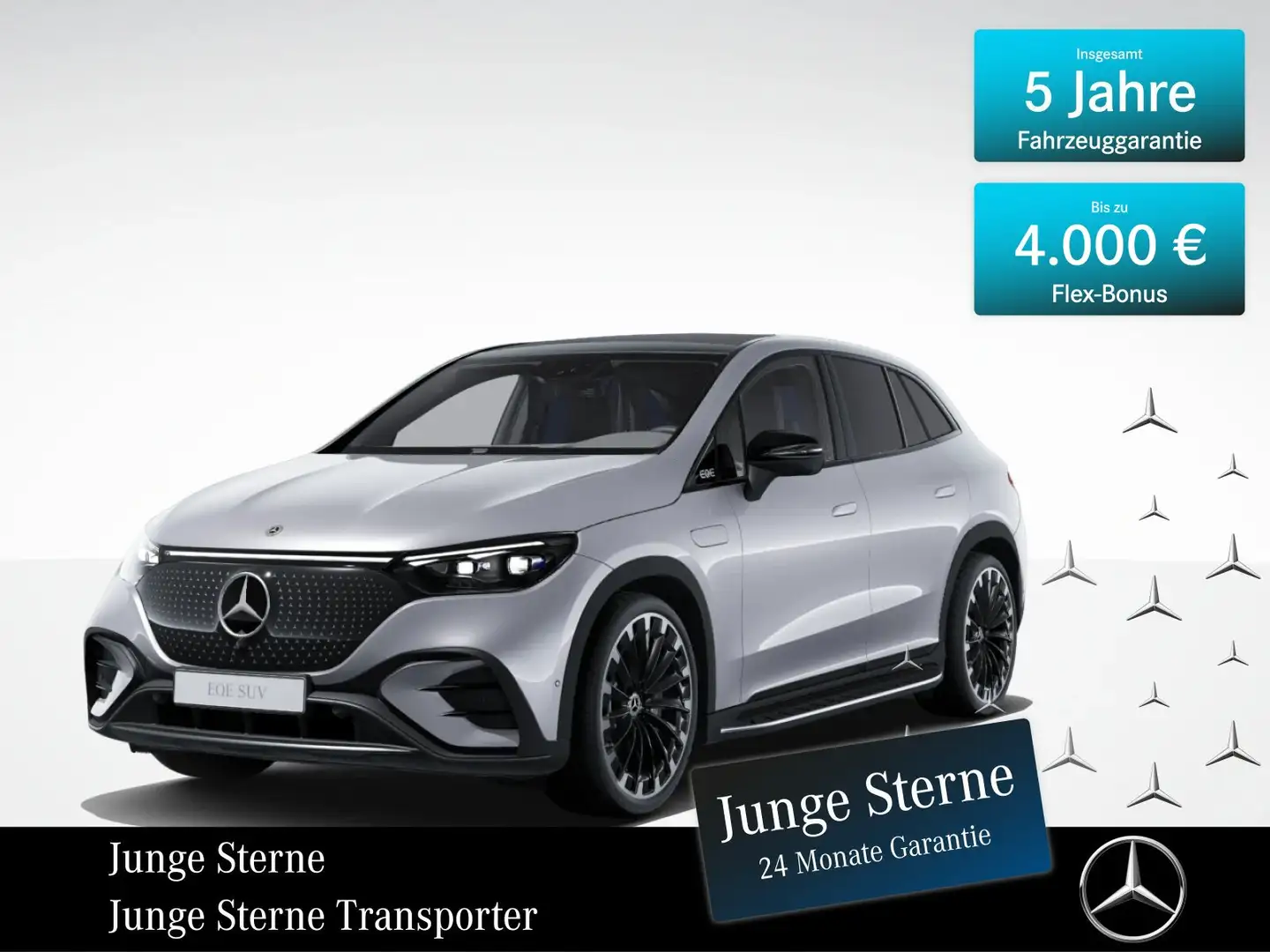 Mercedes-Benz EQE SUV EQE 500 4M SUV *AMG*NIGHT*AHK*HA-LENK*HUD*PANO* Silber - 1
