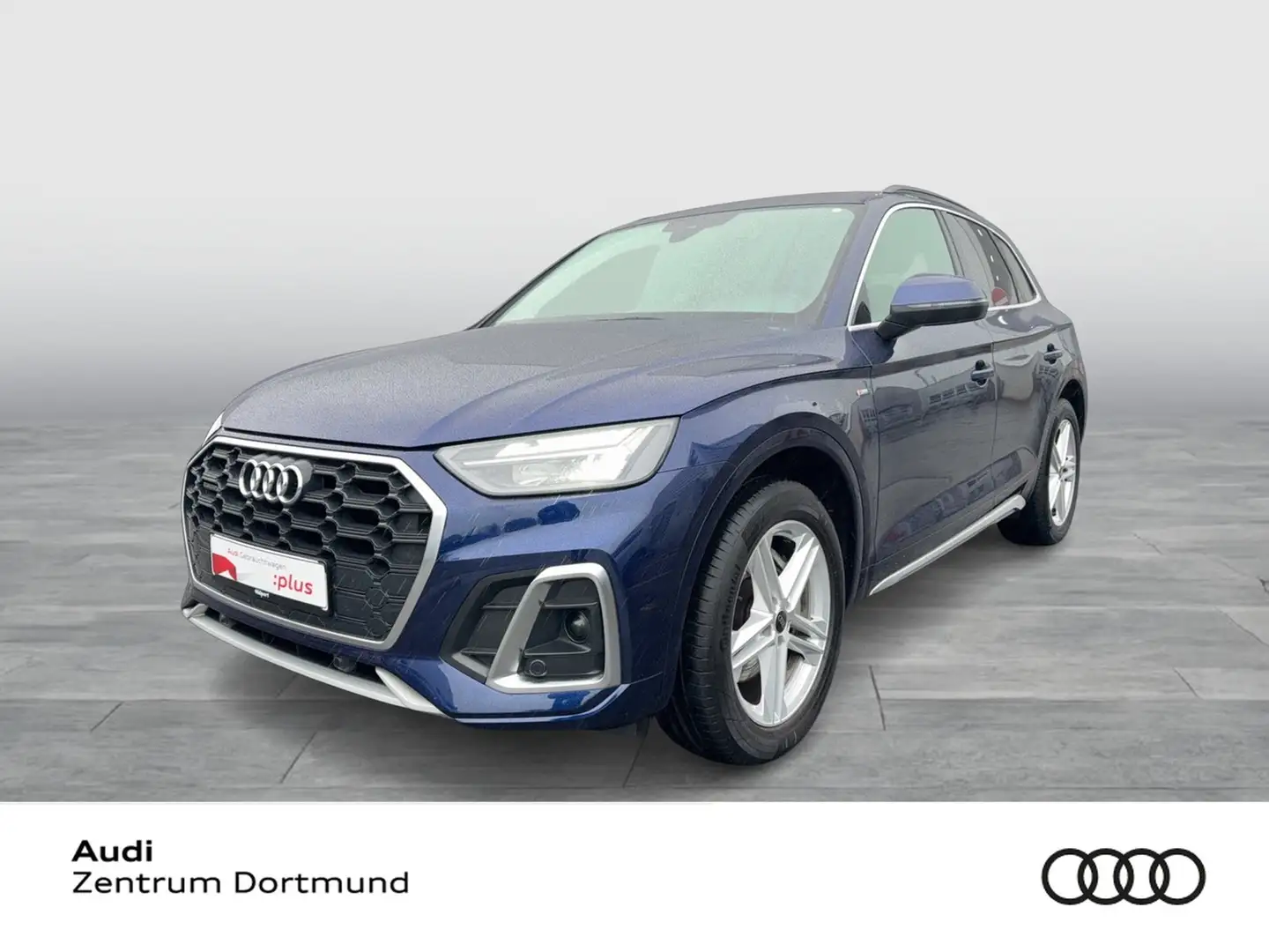 Audi Q5 50 quattro S LINE AHK B&O ALU19 eKLAPPE NAVI+ Blau - 1