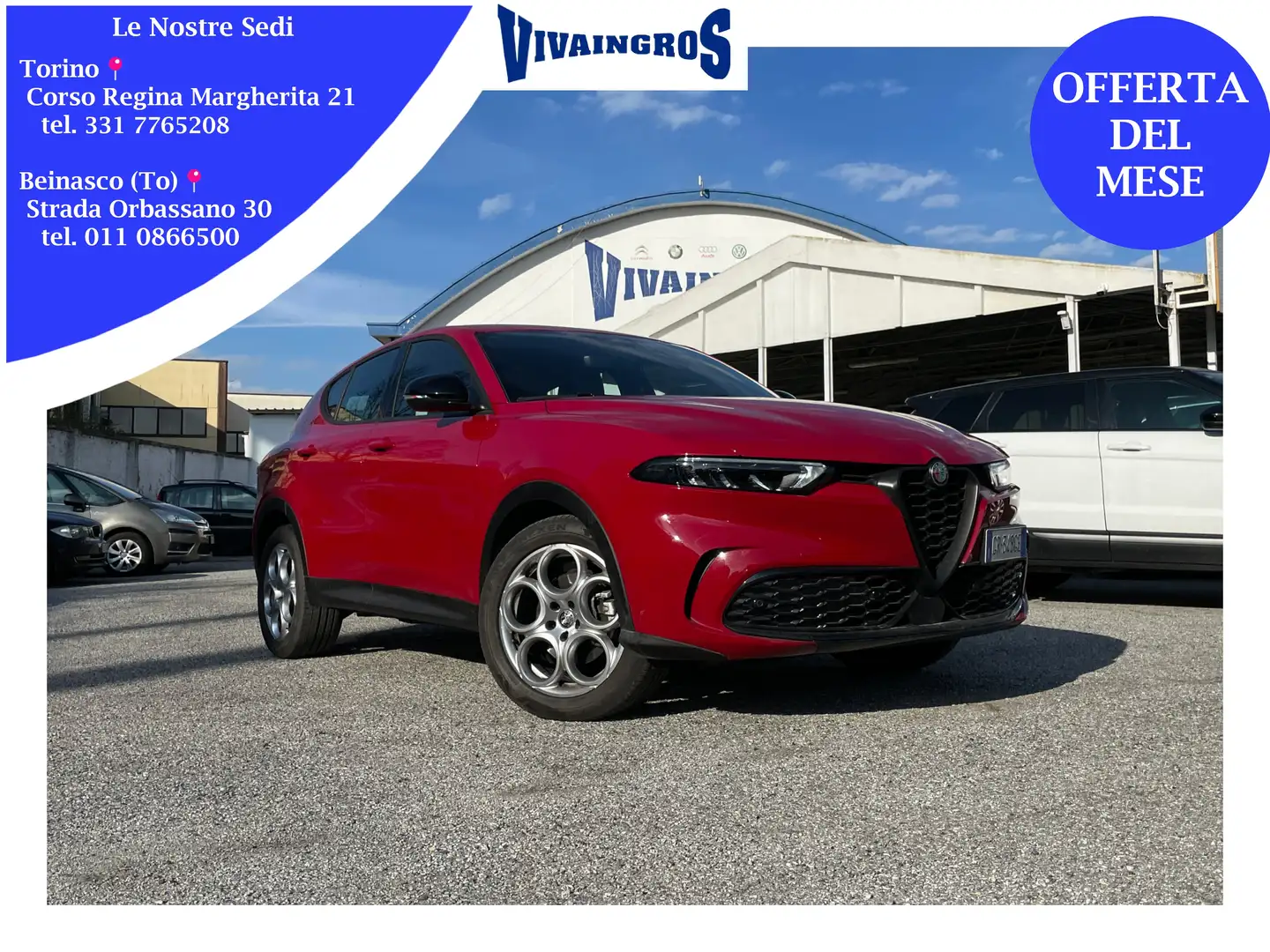 Alfa Romeo Tonale 1.6 Sprint 130CV TCT6 Rosso - 1