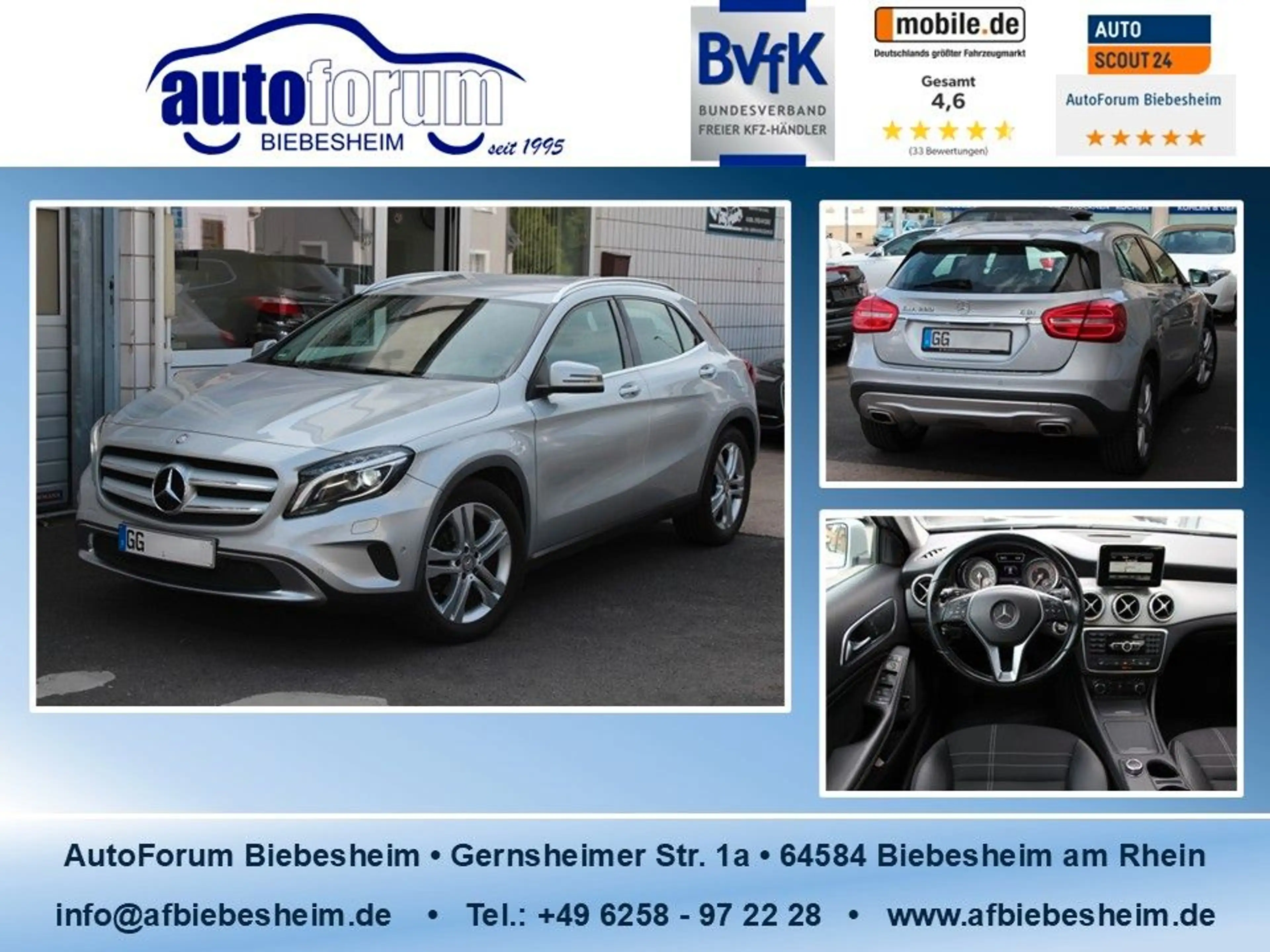 Mercedes-Benz GLA 220 CDI Aut. Xenon*Leder*Sportsitze*Alu18"..