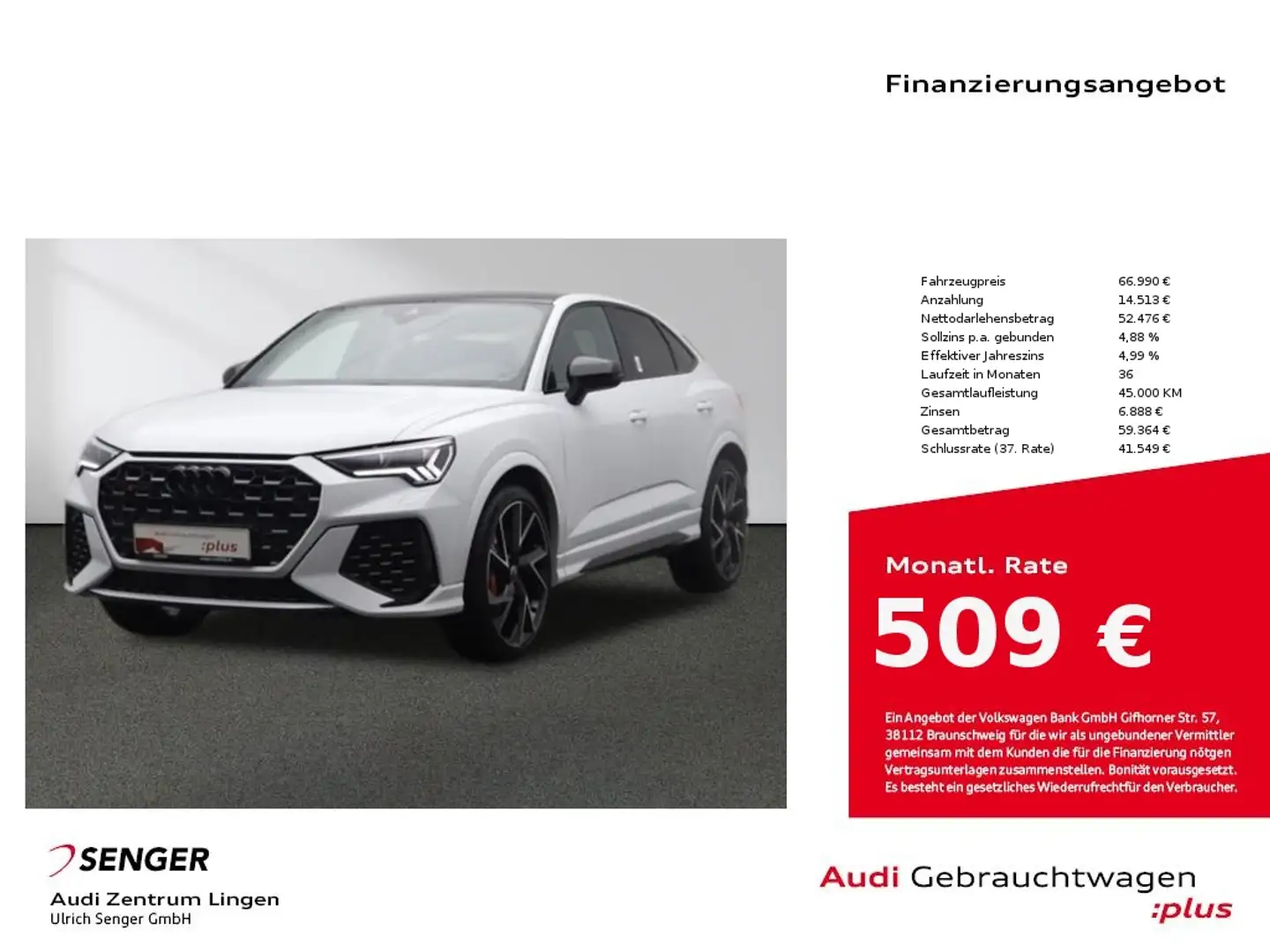 Audi RS Q3 Sportback 2.5 TFSI quattro Matrix Panorama Wit - 1