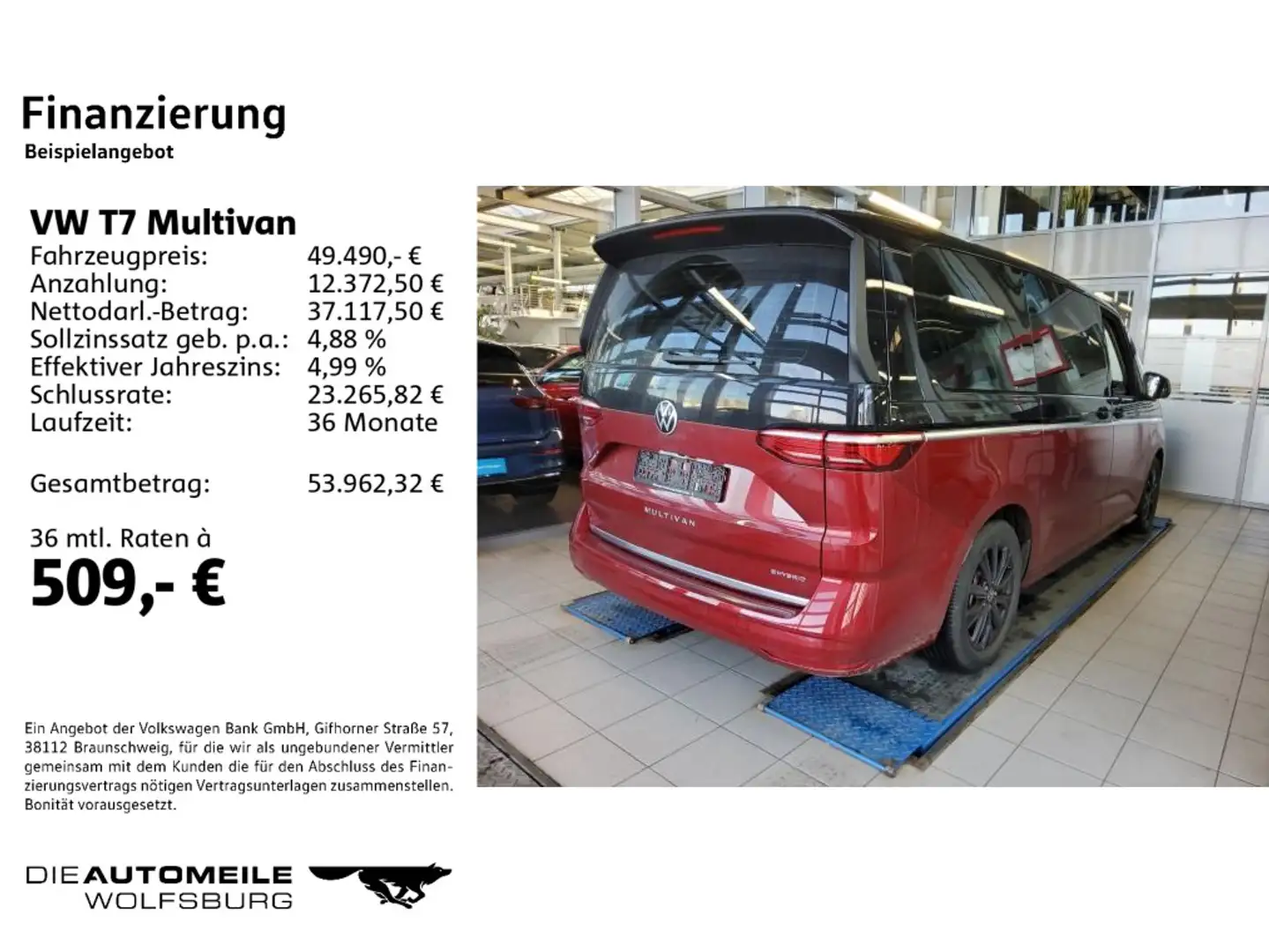 Volkswagen T7 Multivan 1.4 TSI eHybrid LÜ Style ACC/Rückkam Schwarz - 2