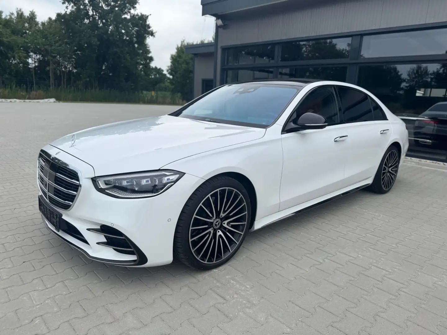Mercedes-Benz S 450 S450d 4M Lang AMG -BelüSitz-360K-Hinterachsl. Weiß - 1