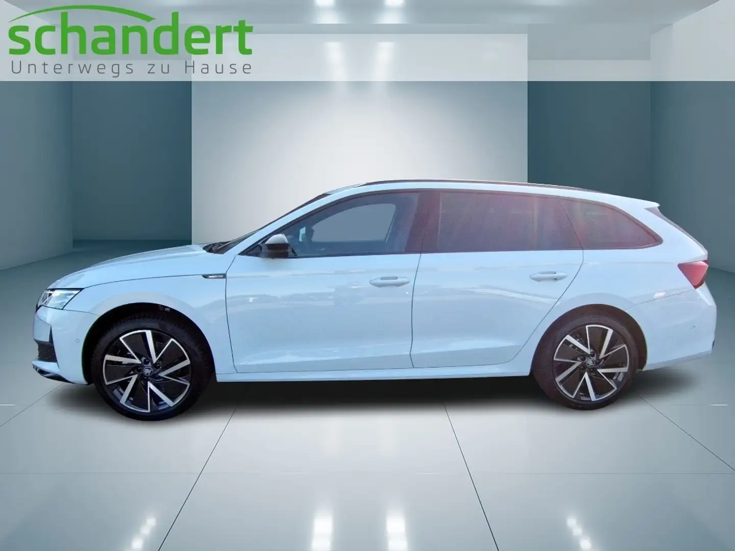 Skoda Octavia Combi 2.0 TDI Sportline DSG Matrix AHK Navi Weiß - 2