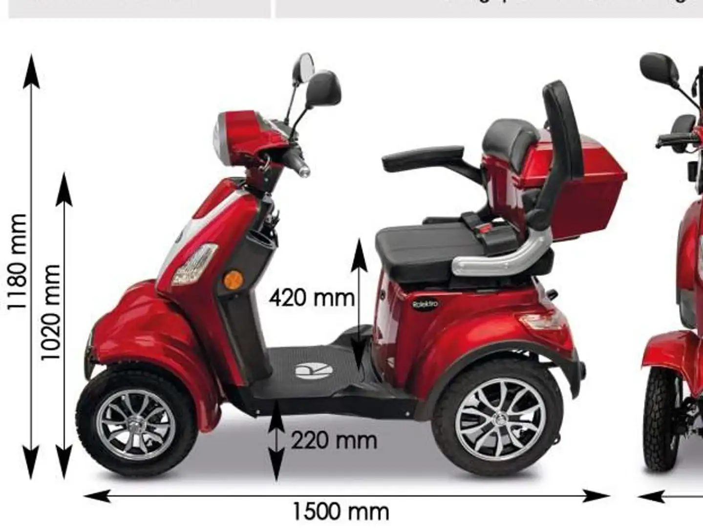 Sonstige Marken Rollektro E-QUAD 15 V.3 Rot - 2