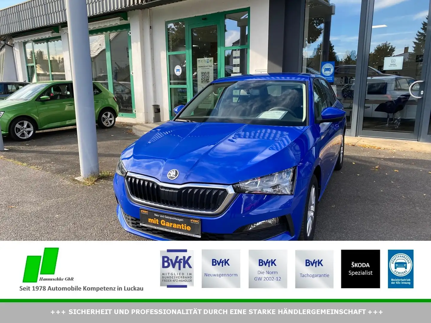Skoda Scala Scala 1.0 TSI Cool Plus SMART/SH/EPH/DAB/ALU Blau - 1