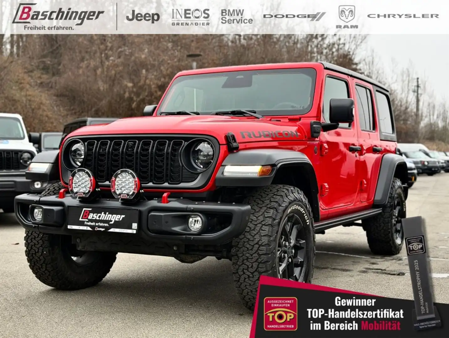 Jeep Wrangler Rubicon PHEV 380 PS US-Bumper*ARB*BF Goodrich Rouge - 1