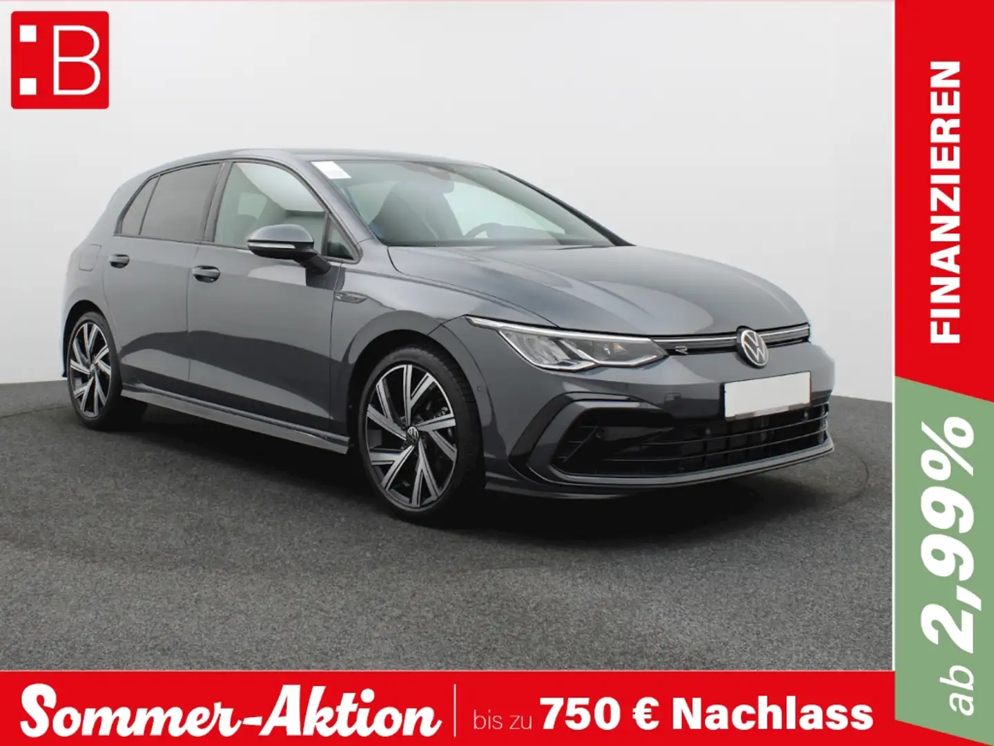 Volkswagen Golf 8 2.0 TDI DSG R-Line NAVI AHK KAMERA KEYLESS Gris - 1