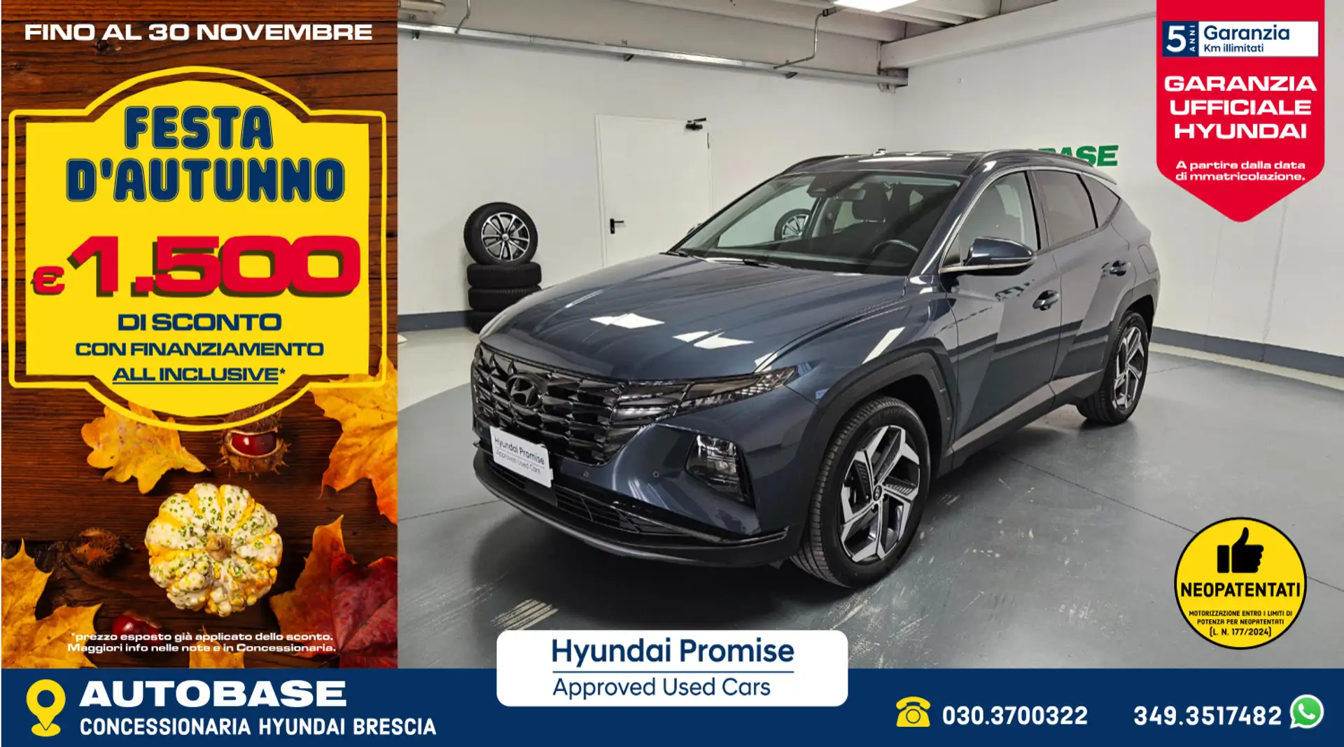 Hyundai TUCSON 1.6 hev Exellence 2wd auto Bleu - 1
