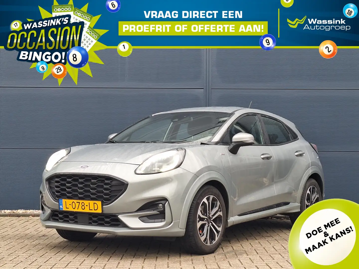 Ford Puma 1.0i Ecoboost Hybrid 125pk ST-Line | Winter Pack | Grigio - 1