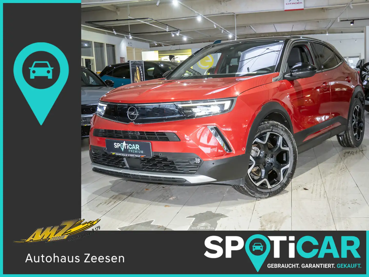 Opel Mokka-E Ultimate LEDER MATRIX-LED 360° ACC Rouge - 1
