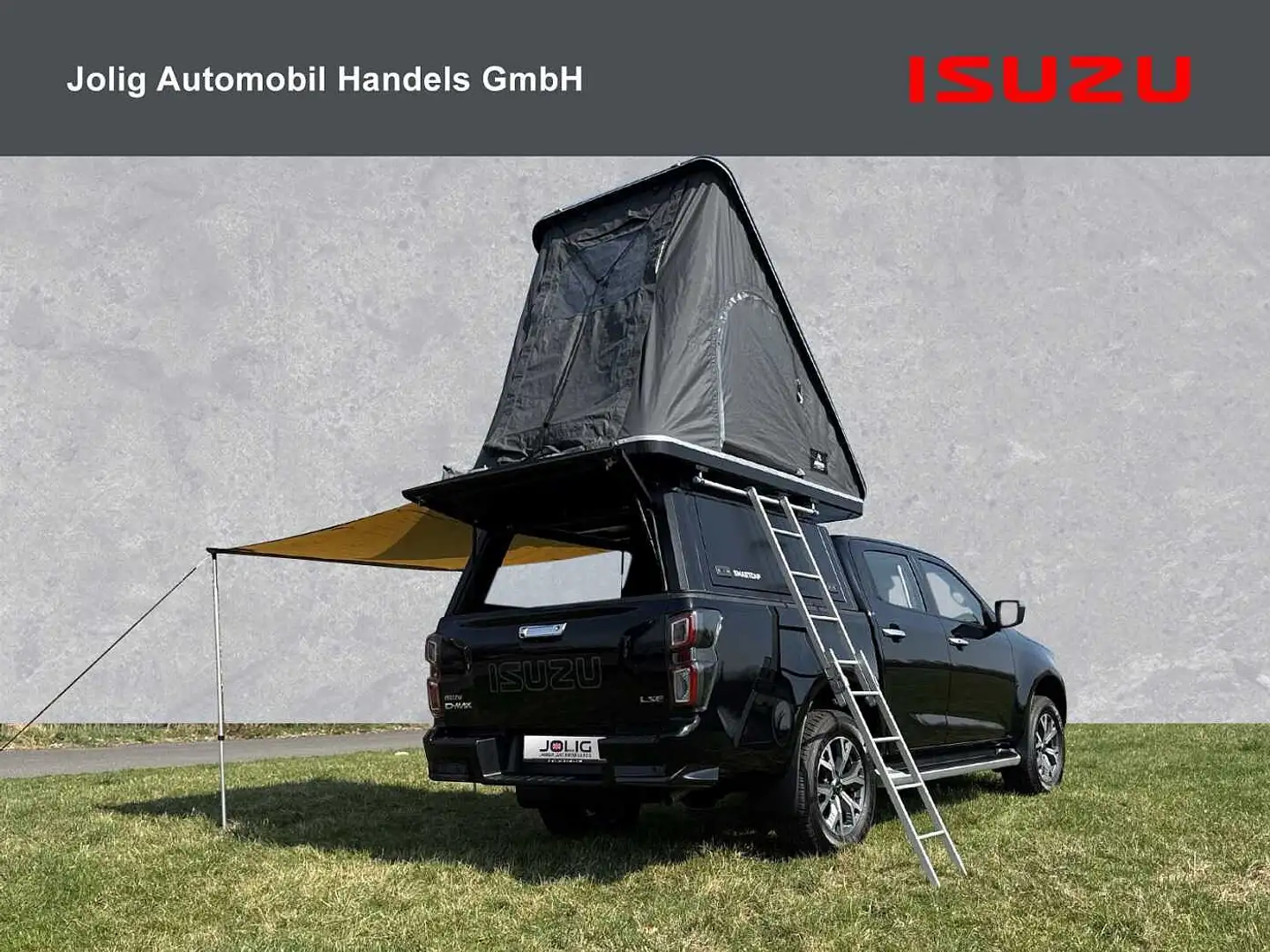 Isuzu D-Max Double Cab 4WD Autm. LSE mit Dachzelt Fekete - 2