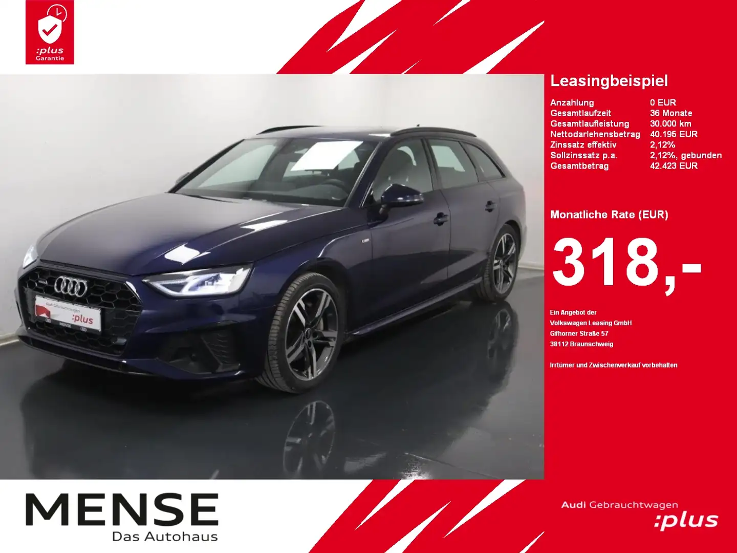 Audi A4 Avant 40 TDI quattro S tronic S line |FLA|ACC Azul - 1