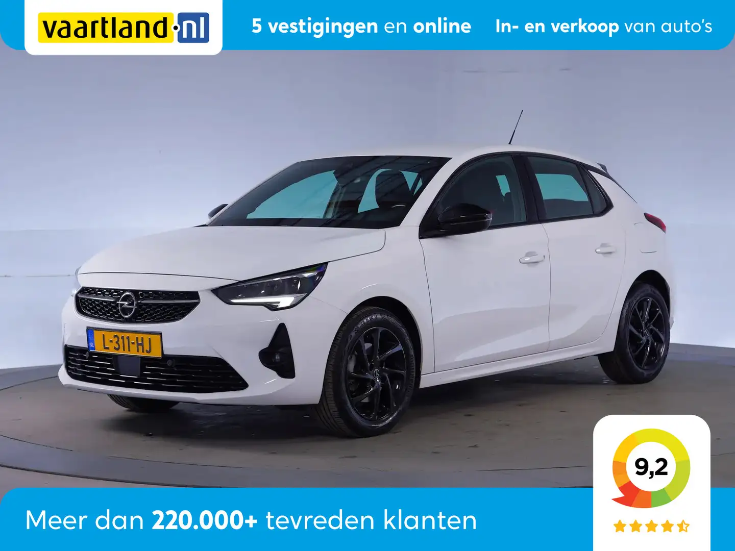 Opel Corsa 1.2 GS Line 100Pk [ Nav Digi-dash Parkeersensoren Weiß - 1
