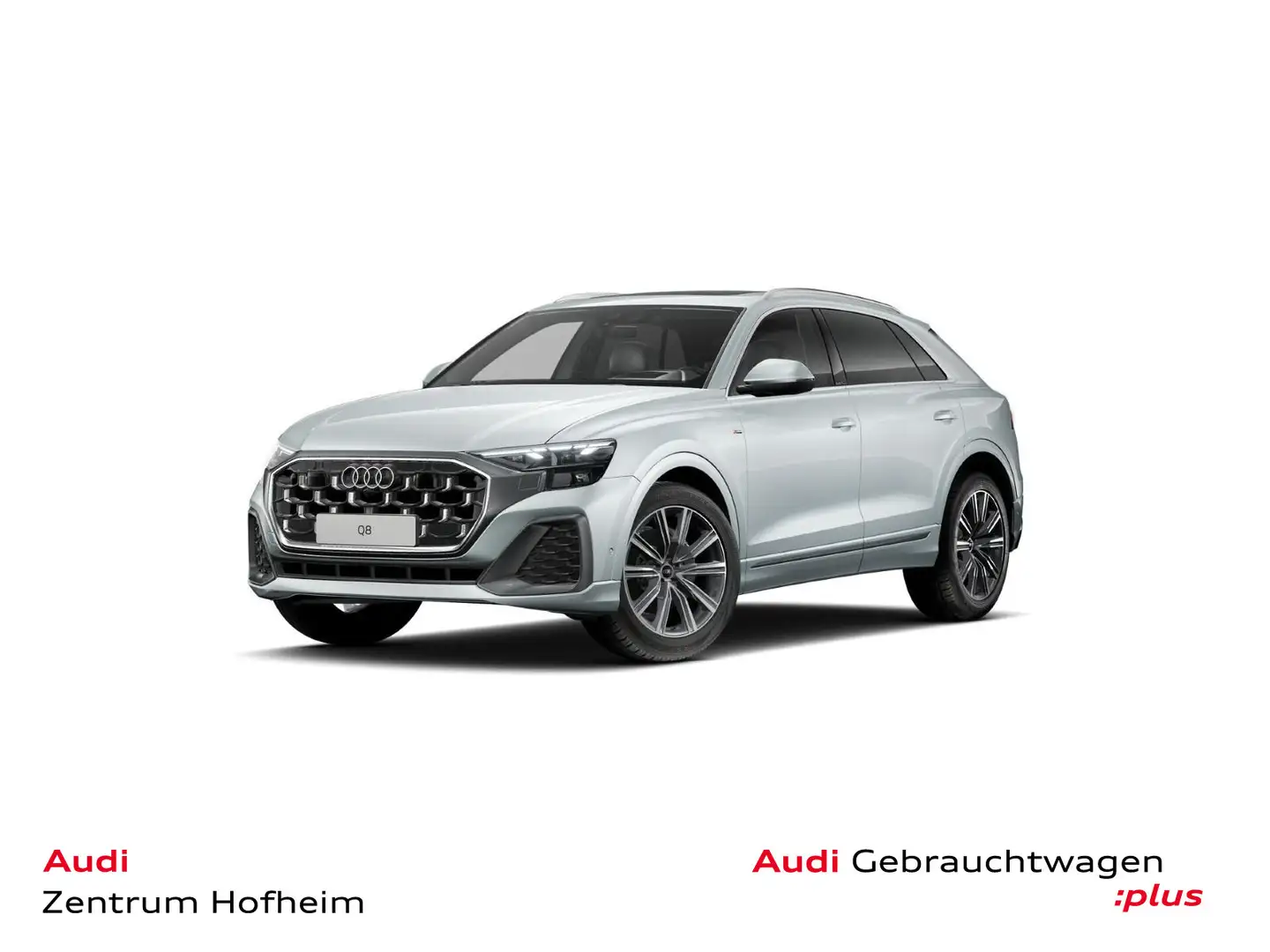 Audi Q8 50 TDI qu S line tip*Air*HUD*Pano*Matrix*Virt Silber - 1