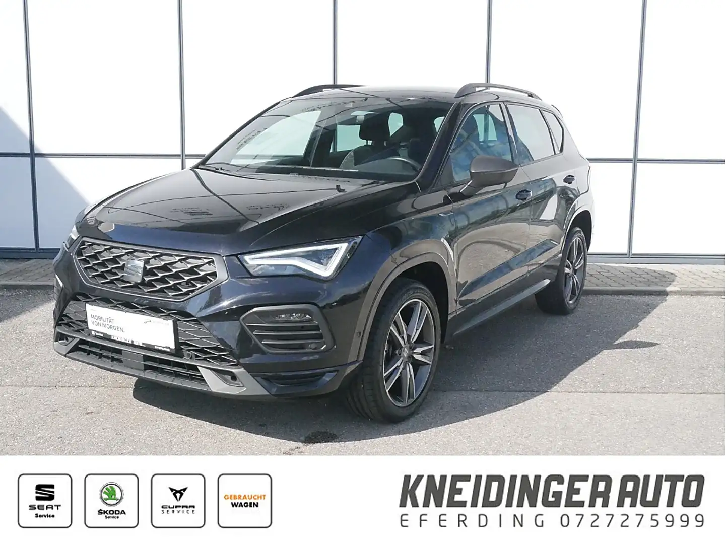 SEAT Ateca 1,5 FR ACT TSI DSG, Rückfahrkamera, SMART-Link,... Schwarz - 1