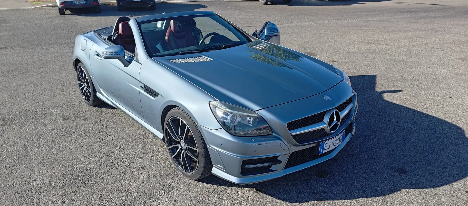 Mercedes-Benz SLK 250 SLK Roadster - R172 (cgi be) Premium auto Argent - 1