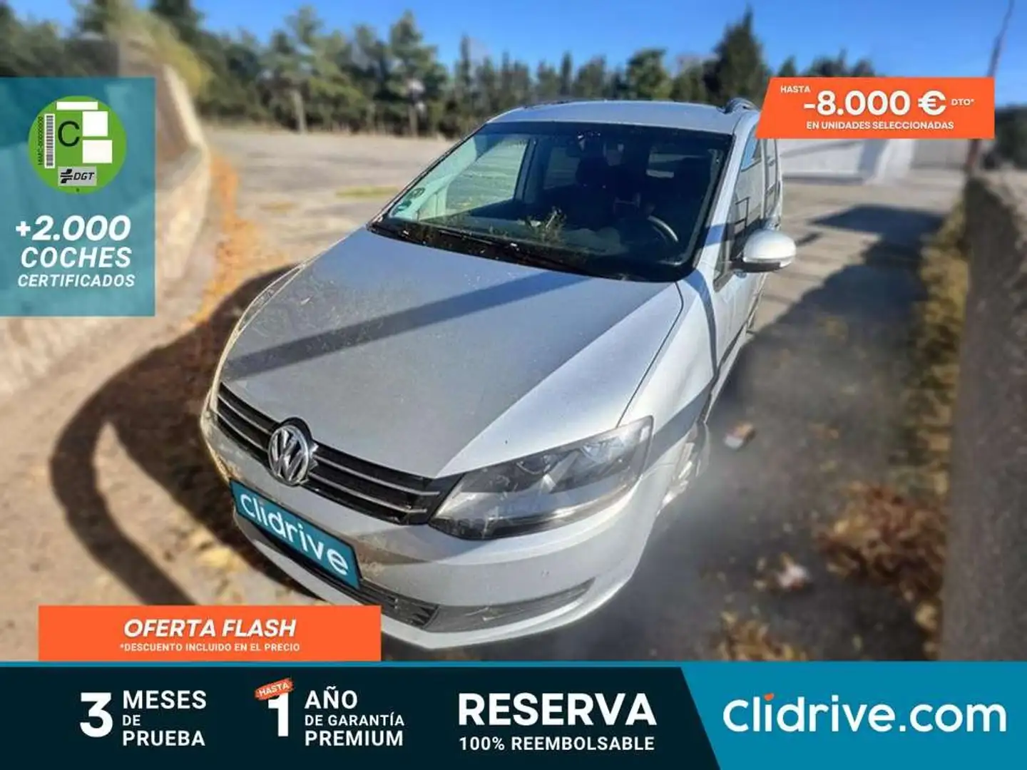 Volkswagen Sharan 1.4 TSI Advance DSG 110kW Gris - 1