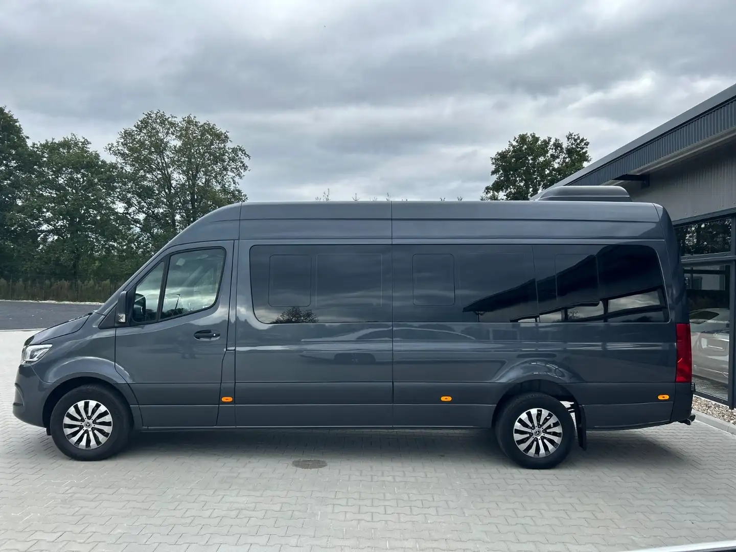 Mercedes-Benz Sprinter 317 L3 H3 -9Sitze-Tempo-Dachkl-360K-LED Grau - 2