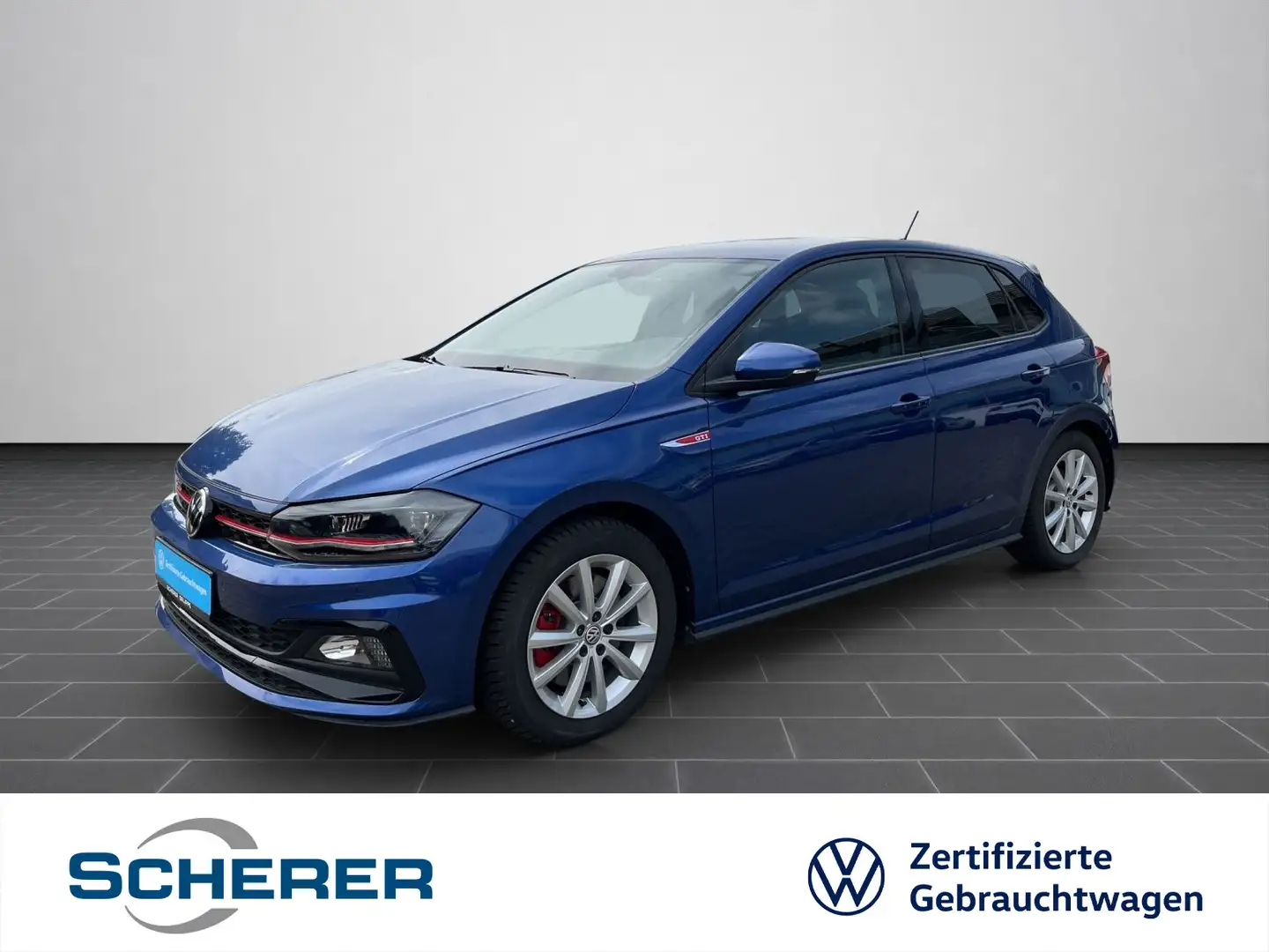 Volkswagen Polo GTI 2.0 TSI DSG NAVI LED SHZ KLIMA DAB Blauw - 1