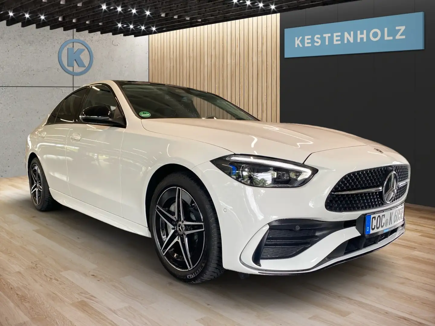 Mercedes-Benz C 300 C 300 de *AMG*NIGHT*AHK*STHZ*360°KAMERA*PANO* Weiß - 2