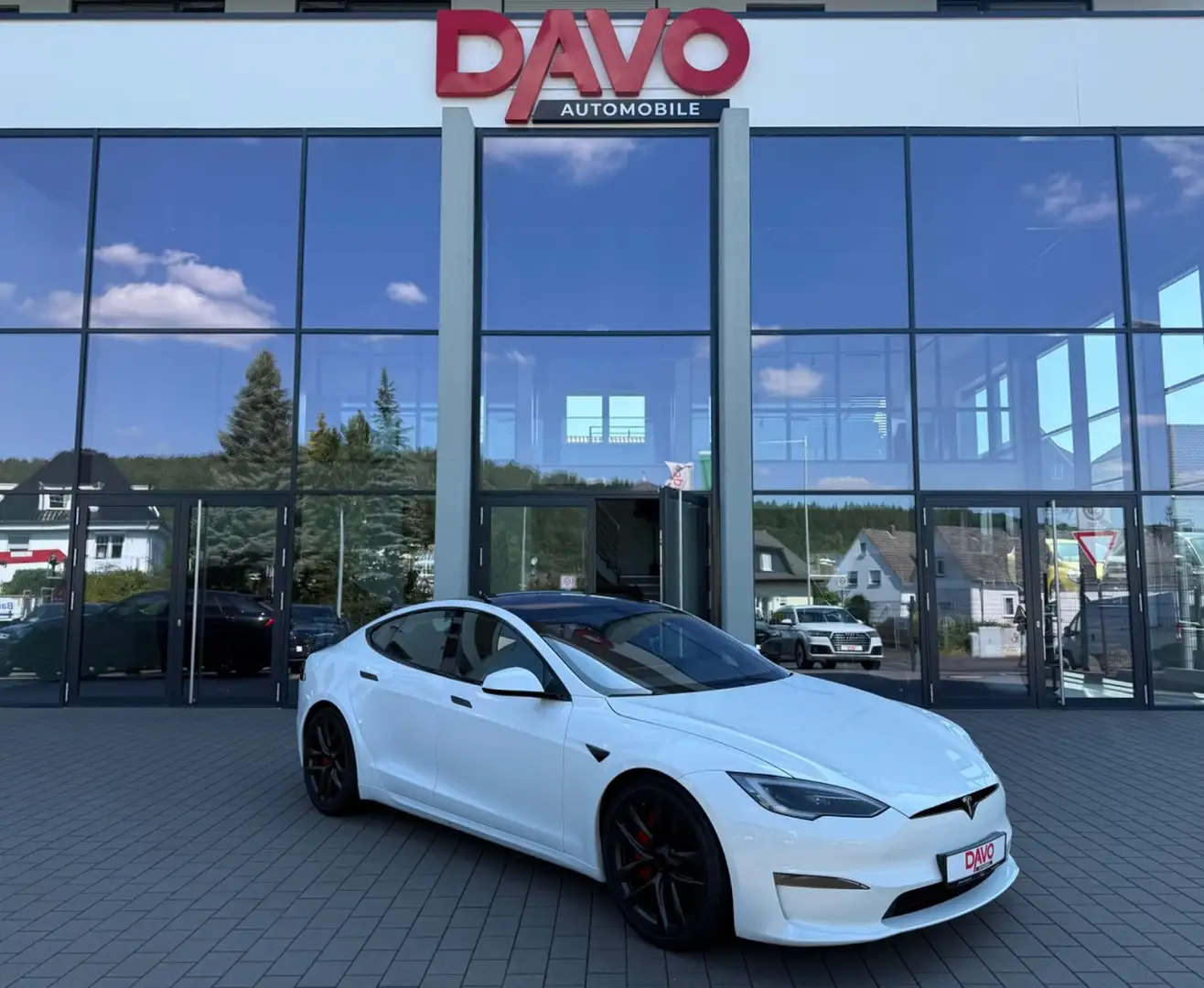 Tesla Model S Plaid Blanc - 1