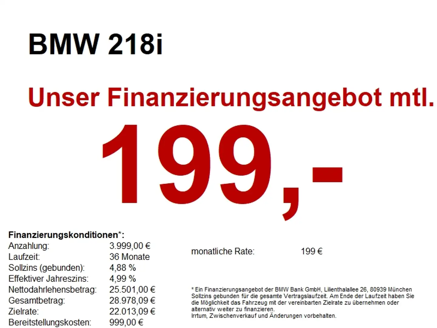 BMW 218 i SONDERAKTION Vorführwagen Gri - 1