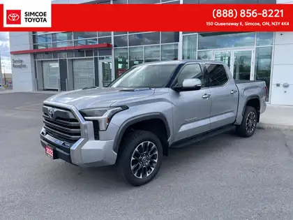Silver 2022 Toyota Tundra Hybrid Pickup Truck Four-Wheel Drive