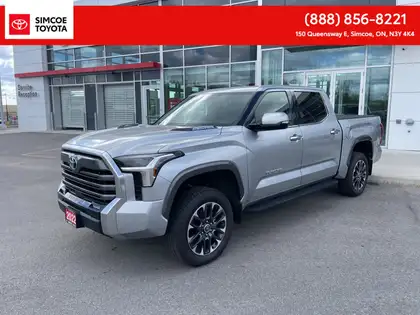 Silver 2022 Toyota Tundra Hybrid Limited HV CrewMax Cab 4WD Pickup Truck Four-Wheel Drive