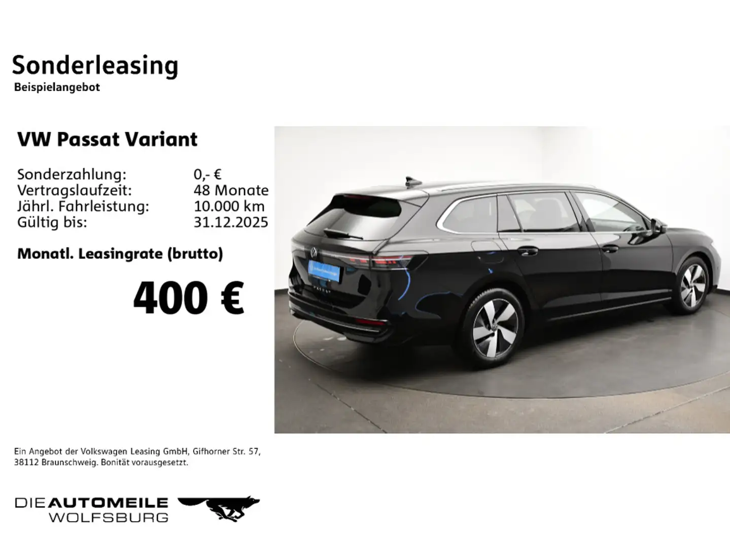 Volkswagen Passat Variant 2.0 TDI DSG Elegance neues Modell Schwarz - 2